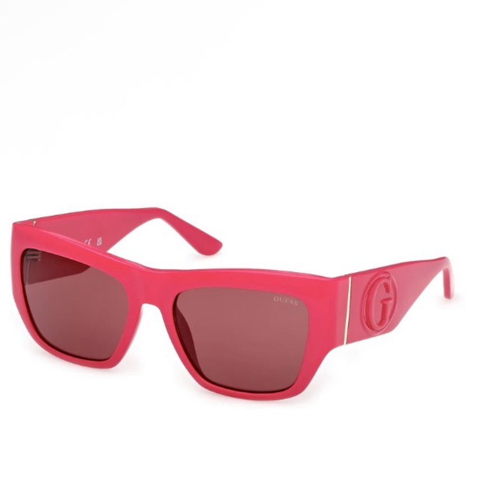 Guess Vibrant Pink Square Sunglasses